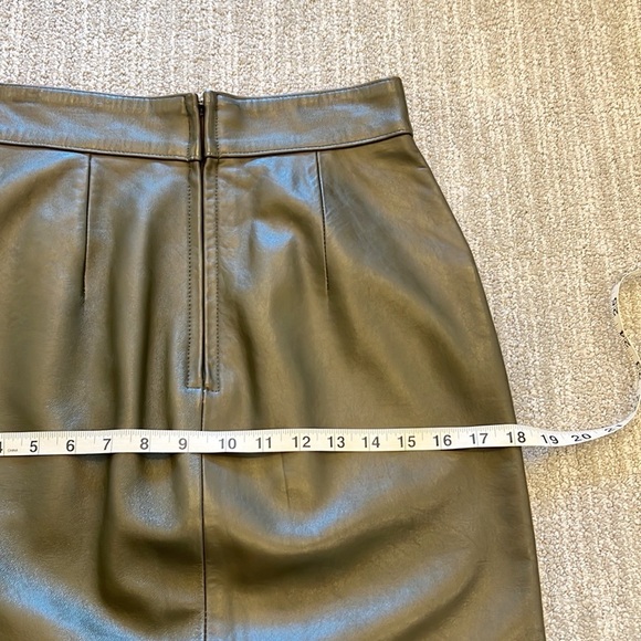 Vintage Lamb Leather Evan Davies Pencil Skirt - Picture 11 of 12
